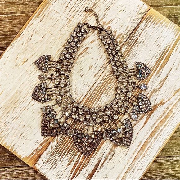 “BOHEMIAN NIGHTS” Crystal Rhinestone Statement Necklace - Picture 3 of 15